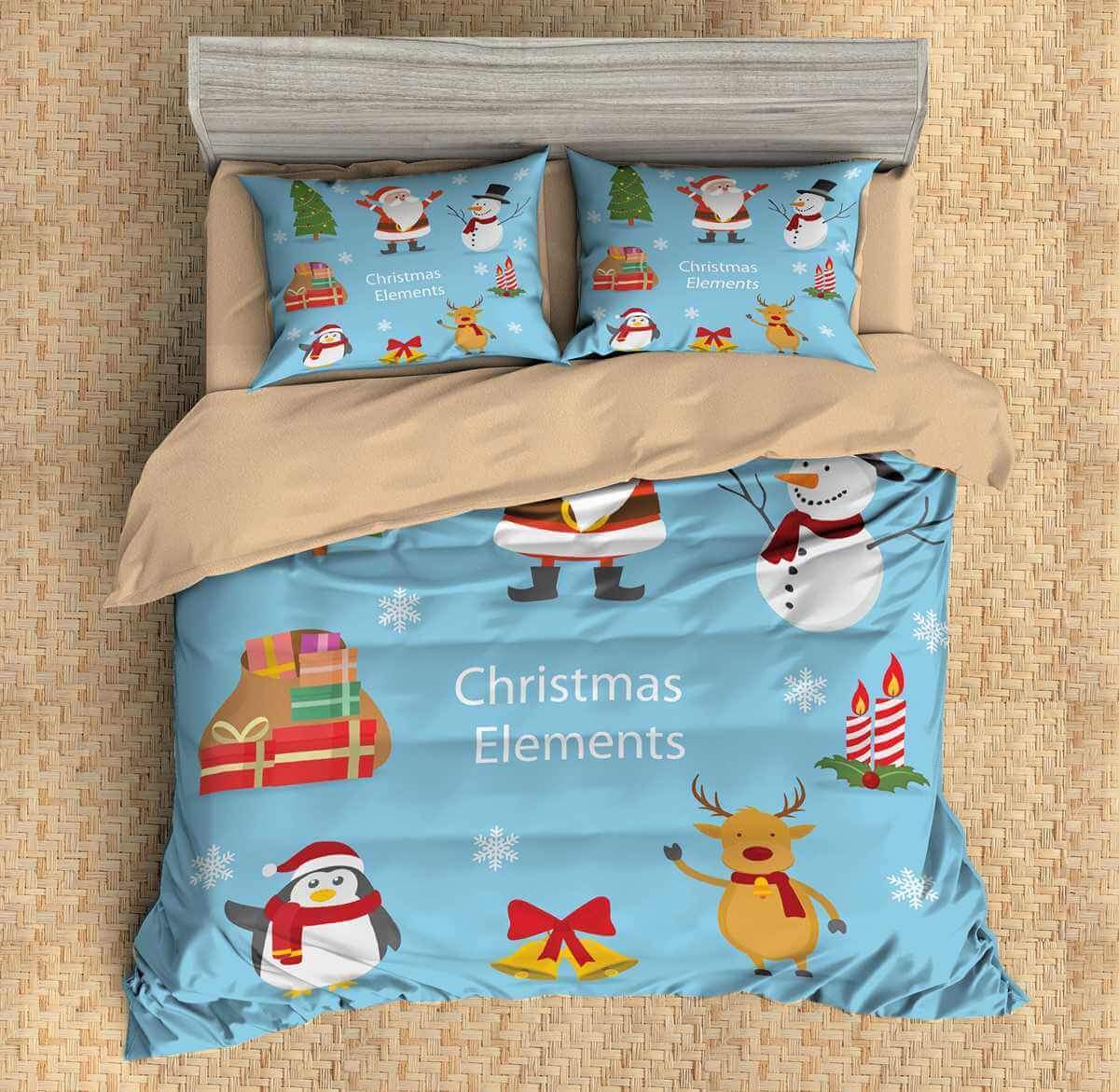 Christmas 5 3D Customized Duvet Cover Bedding Sets