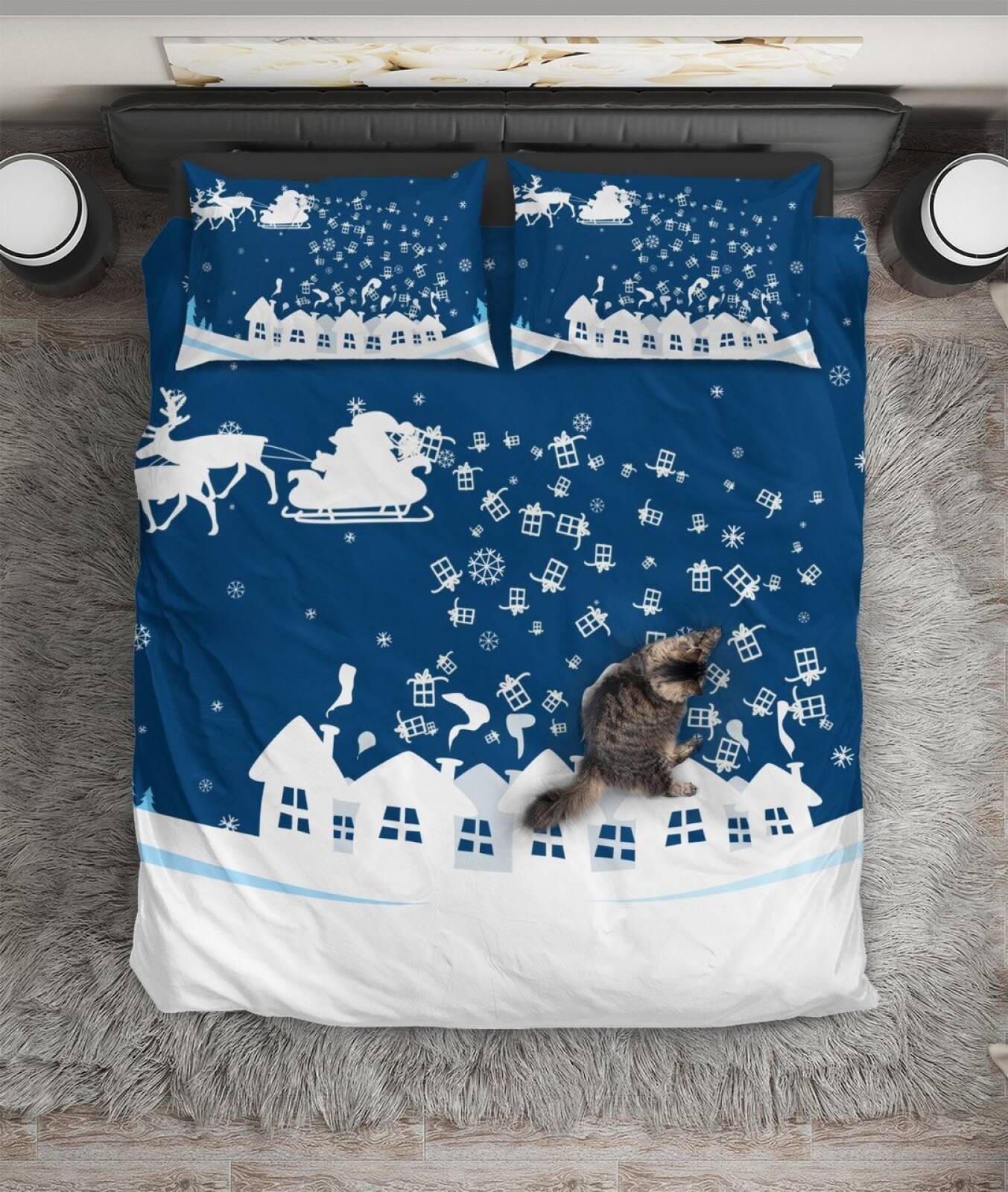 Christmas eason Gre ings ART HOP 3D Customized Duvet Cover Bedding Sets