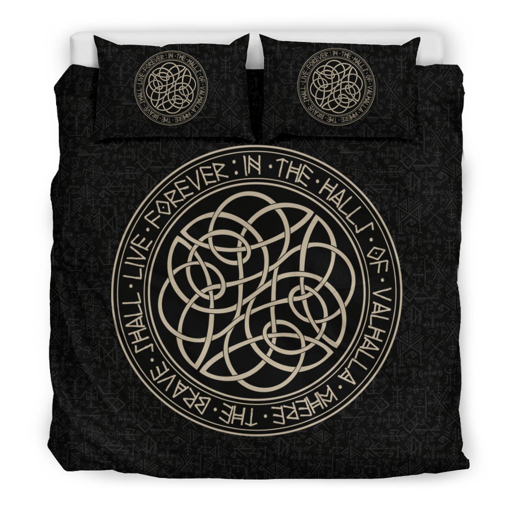 Circle of Norse Runes 3D Customized Duvet Cover Bedding Sets