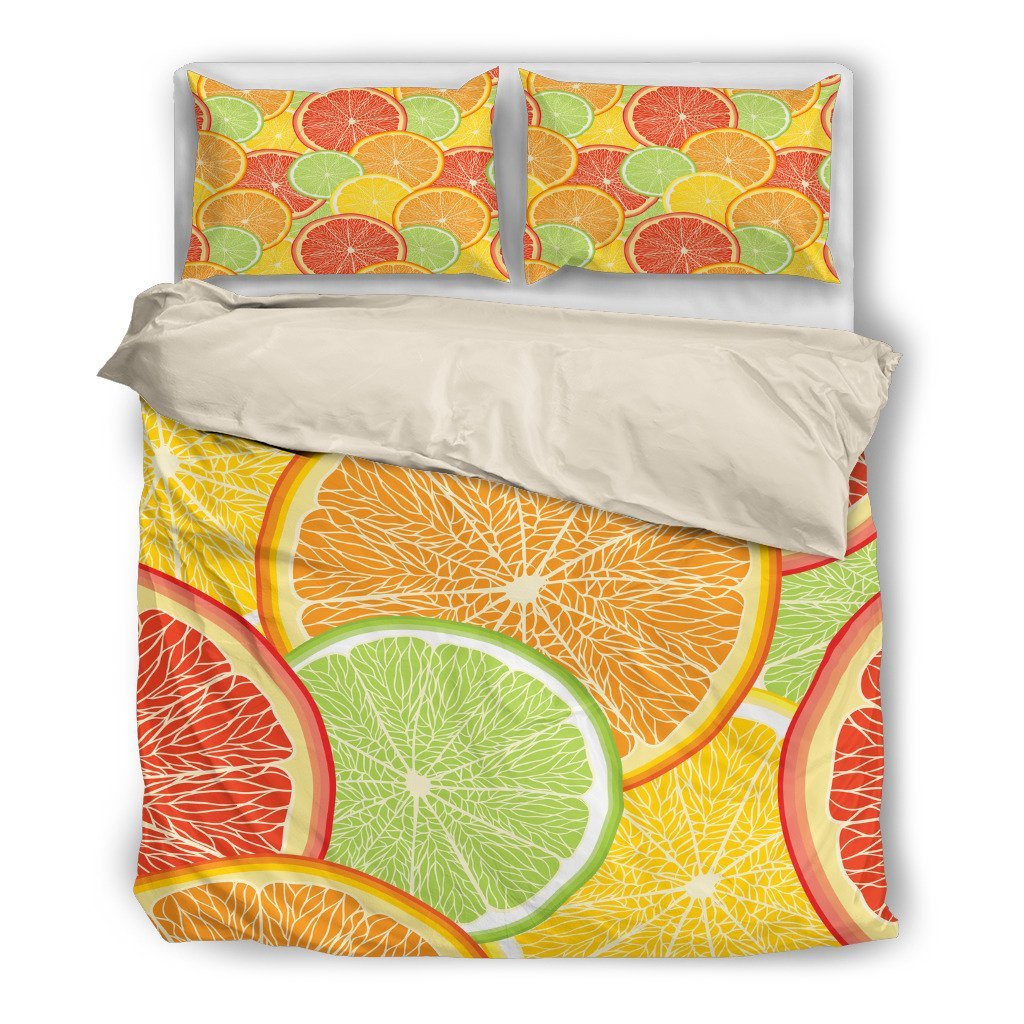 Citrus Joy 3D Customized Duvet Cover Bedding Sets