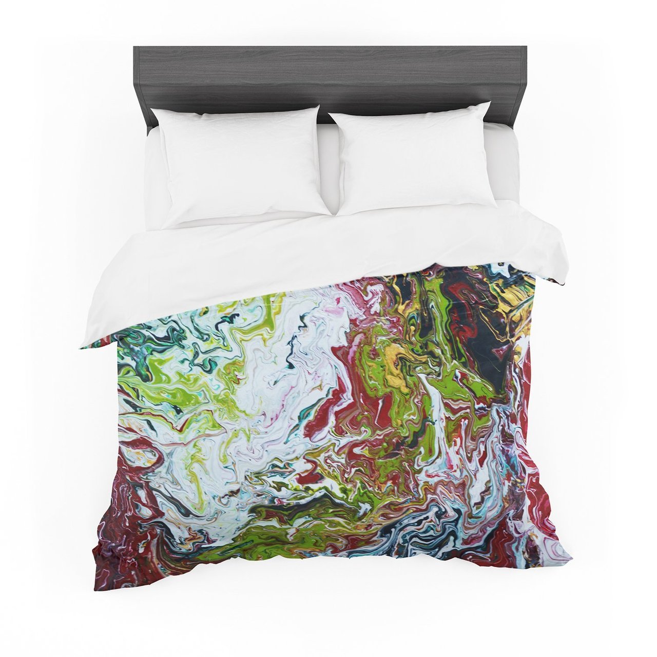 Claire Day ‘Chaos’ Red White Featherweight3D Customized Duvet Cover Bedding Sets