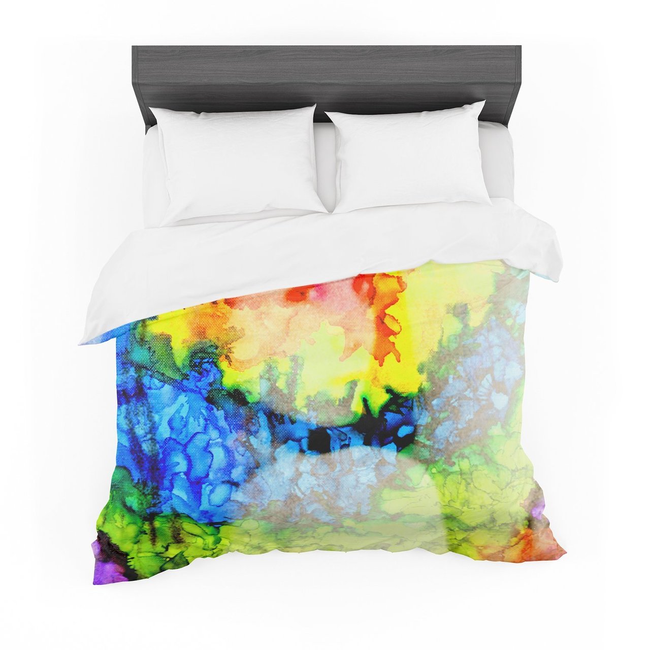 Claire Day ‘Clairefied’ Rainbow Paint Featherweight3D Customized Duvet Cover Bedding Sets