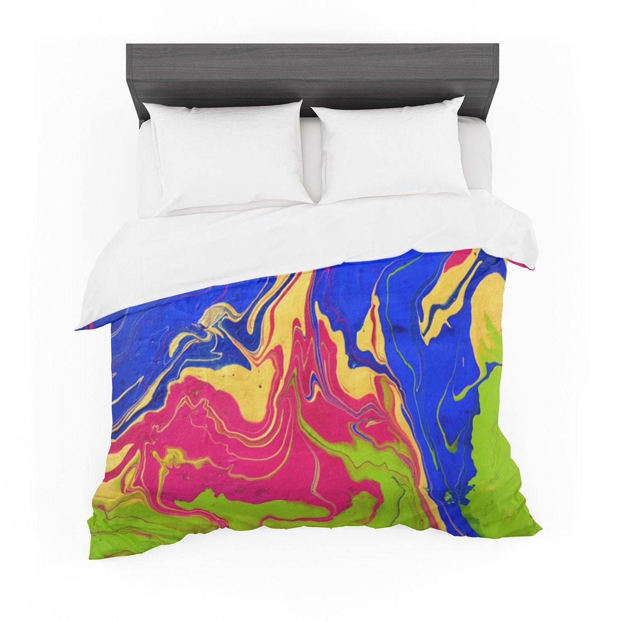 Claire Day ‘Escaping Reality’ Green Pink Featherweight3D Customized Duvet Cover Bedding Sets