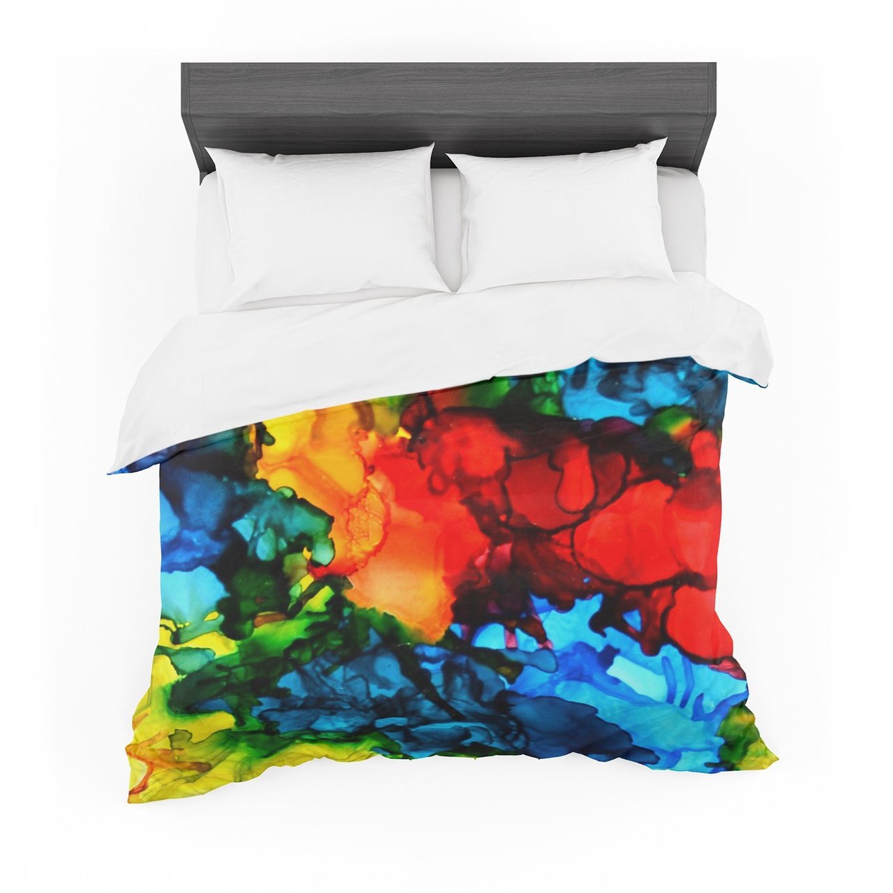 Claire Day ‘Family Photos III’ Blue Red Featherweight3D Customized Duvet Cover Bedding Sets