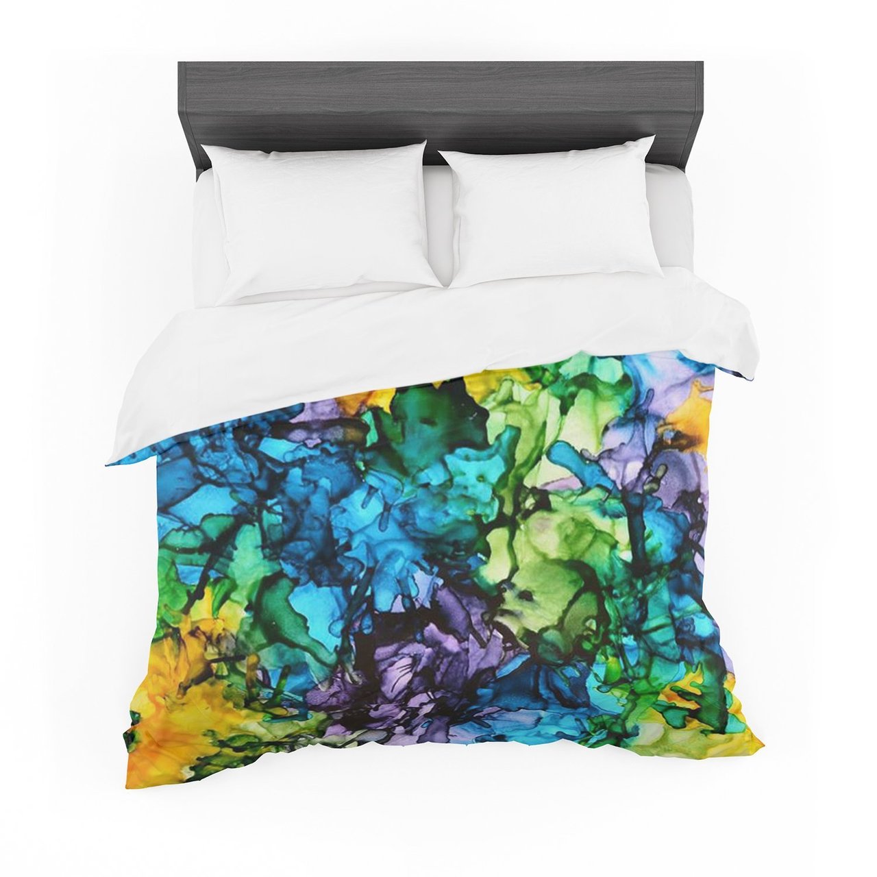 Claire Day ‘Graiorai’ Blue Yellow Featherweight3D Customized Duvet Cover Bedding Sets