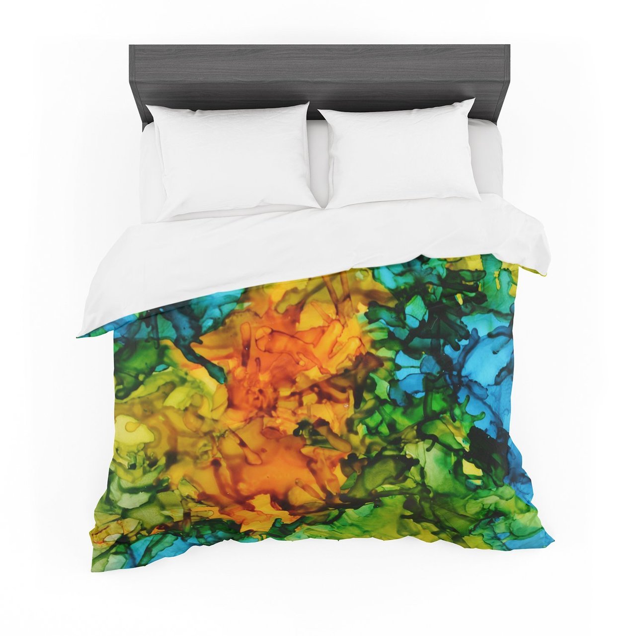 Claire Day ‘Lowry’ Green Blue Featherweight3D Customized Duvet Cover Bedding Sets