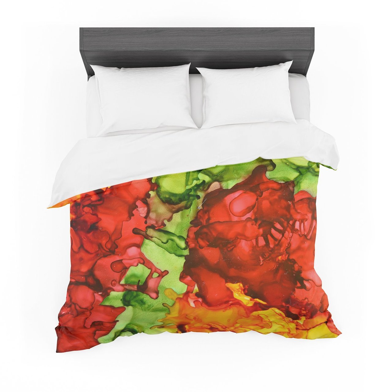 Claire Day ‘One Love’ Red Orange Featherweight3D Customized Duvet Cover Bedding Sets