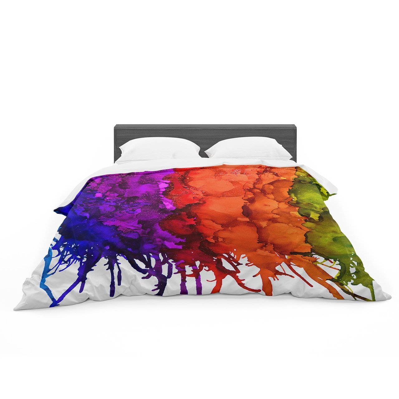 Claire Day ‘Rainbowplatter’ Cotton3D Customized Duvet Cover Bedding Sets
