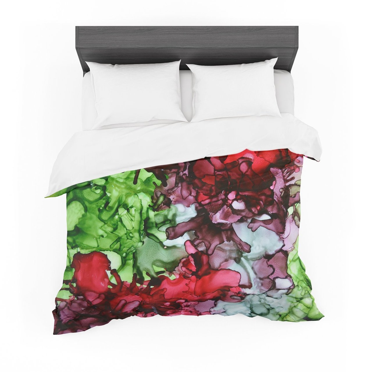 Claire Day ‘TMNT’ Green Maroon Featherweight3D Customized Duvet Cover Bedding Sets