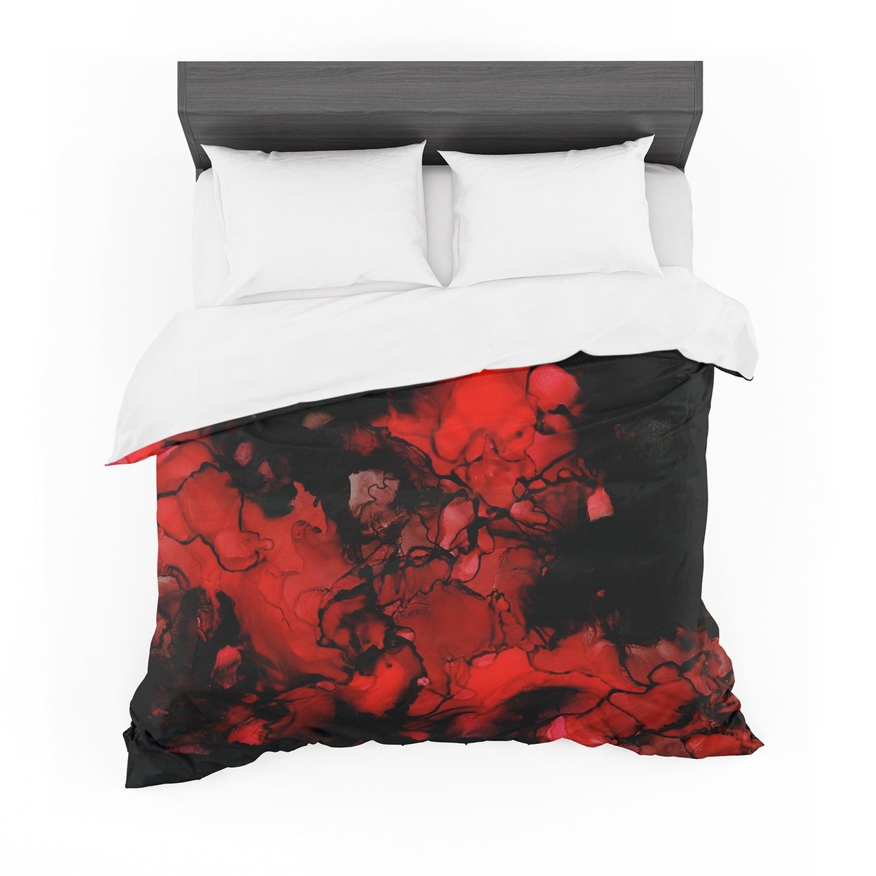 Claire Day ‘Vesuvius’ Red Dark Featherweight3D Customized Duvet Cover Bedding Sets