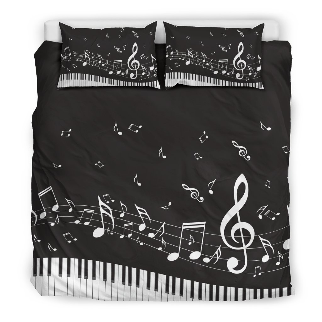 Classic Piano Music Artistic Pod Review3D Customized Duvet Cover Bedding Sets