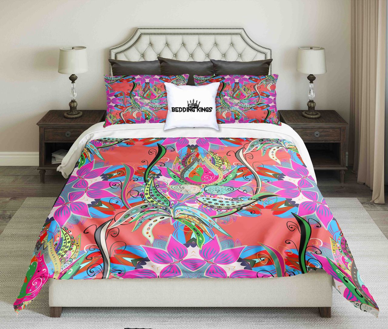 Colorful Flowers Design | kings3D Customized Duvet Cover Bedding Sets