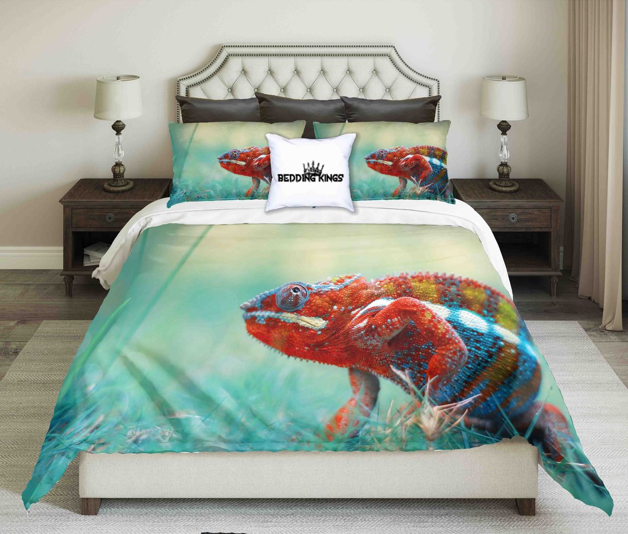 Colorful Iguana | kings3D Customized Duvet Cover Bedding Sets