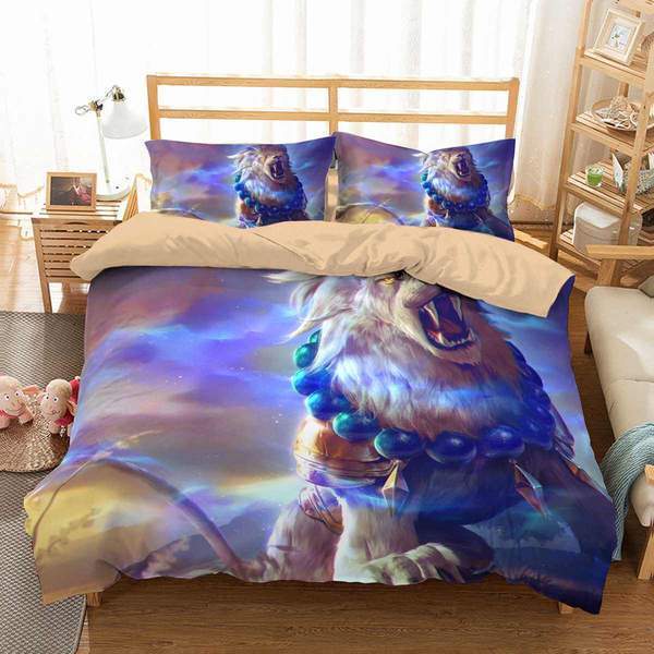 Colorful Lion 3D Customized Duvet Cover Bedding Sets