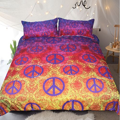 Colorful Printed Duvet Cover Set