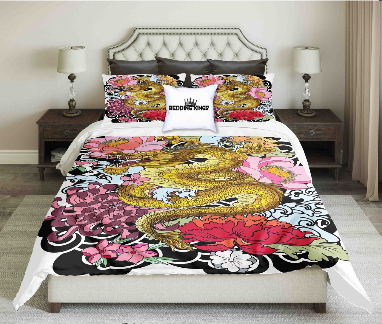 Colourful Dragon | kings3D Customized Duvet Cover Bedding Sets