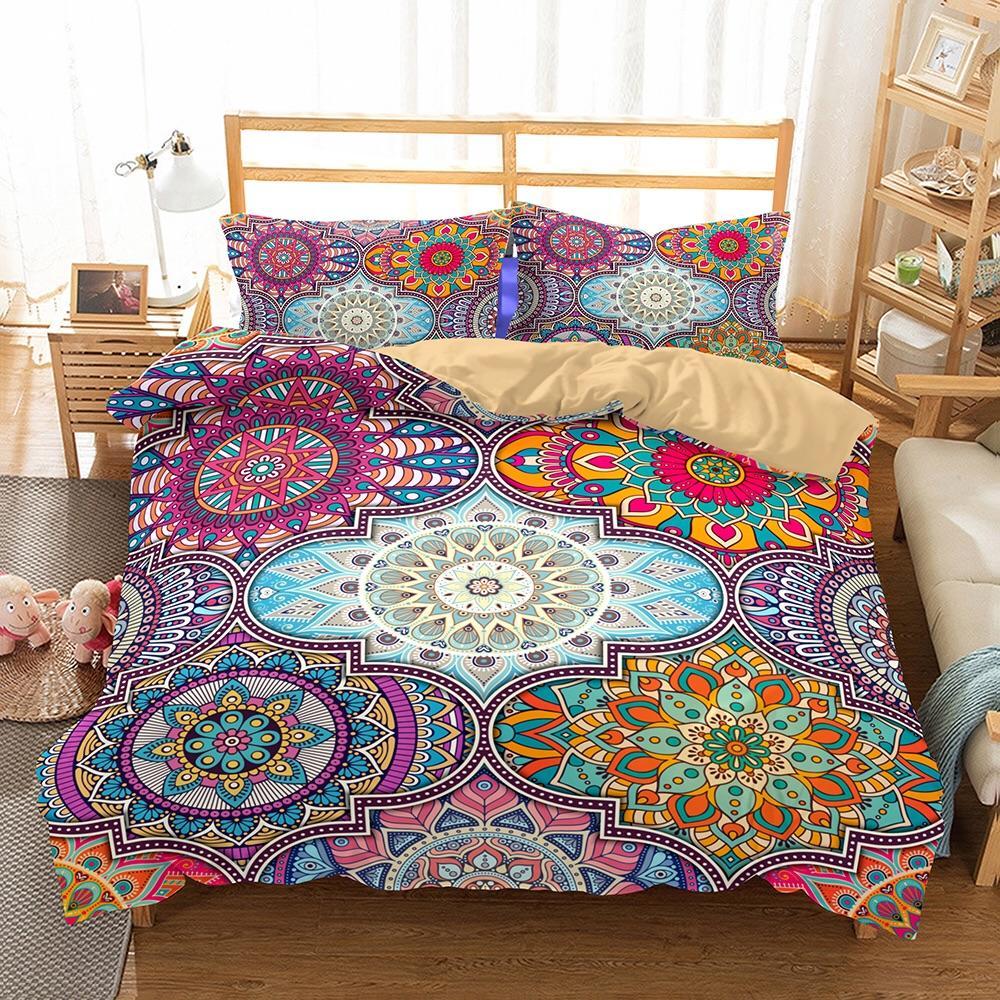 Colourful Kaleidoscope Patterns 3D Customized Duvet Cover Bedding Sets