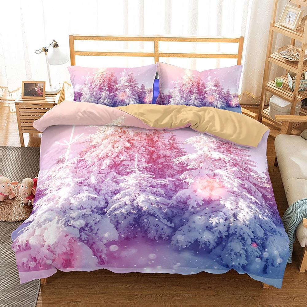 Colourfulnowy Forest 3D Customized Duvet Cover Bedding Sets
