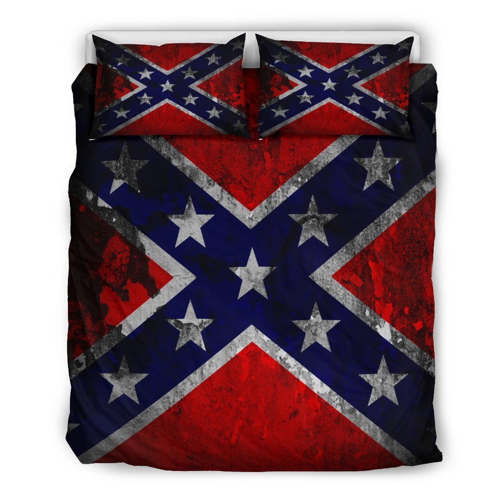Confederate Rebel Flag Duvet Cover Set