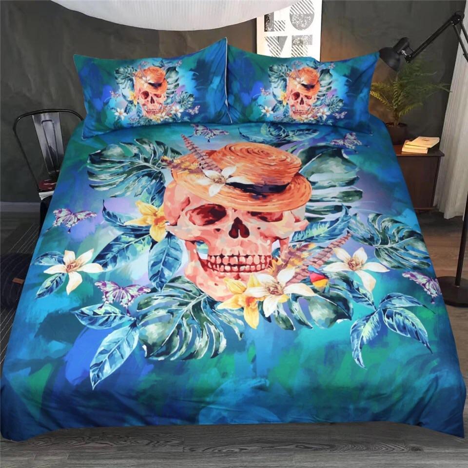 Coolkull With Hat 3D Customized Duvet Cover Bedding Sets