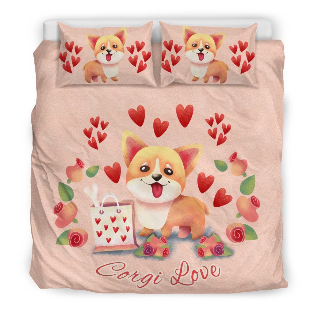 Corgi Love for Lovers of Corgis3D Customized Duvet Cover Bedding Sets