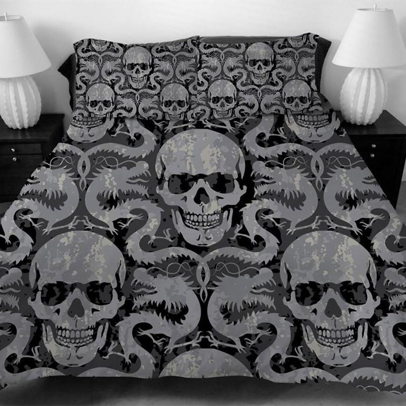 coves for Kingize Bed Europetyle 3Dugarkull 3D Customized Duvet Cover Bedding Sets