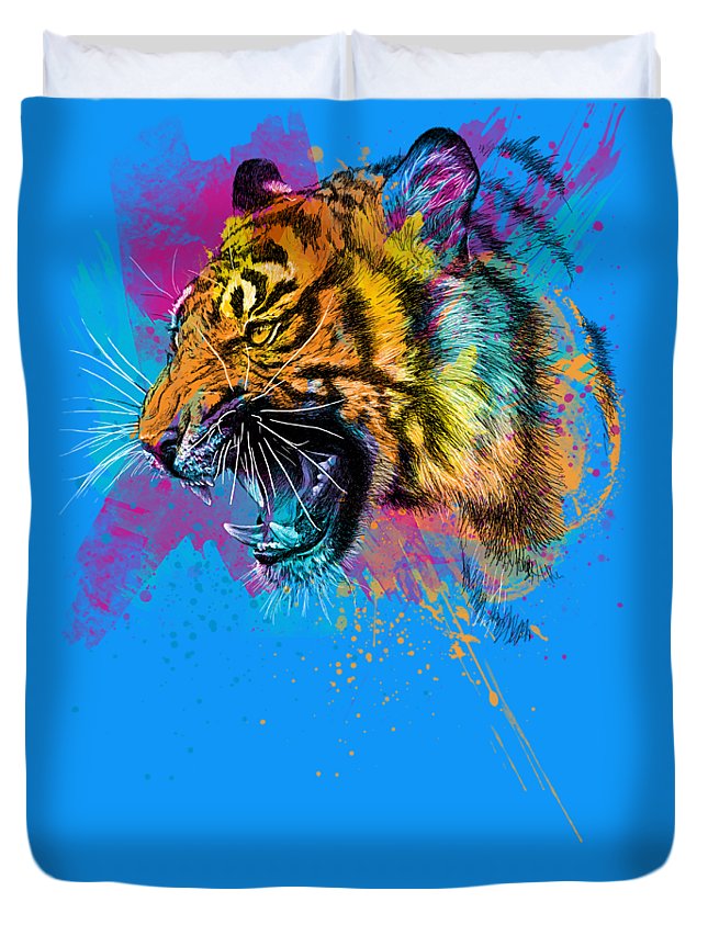 Crazy Tiger 3D Customized Duvet Cover Bedding Sets
