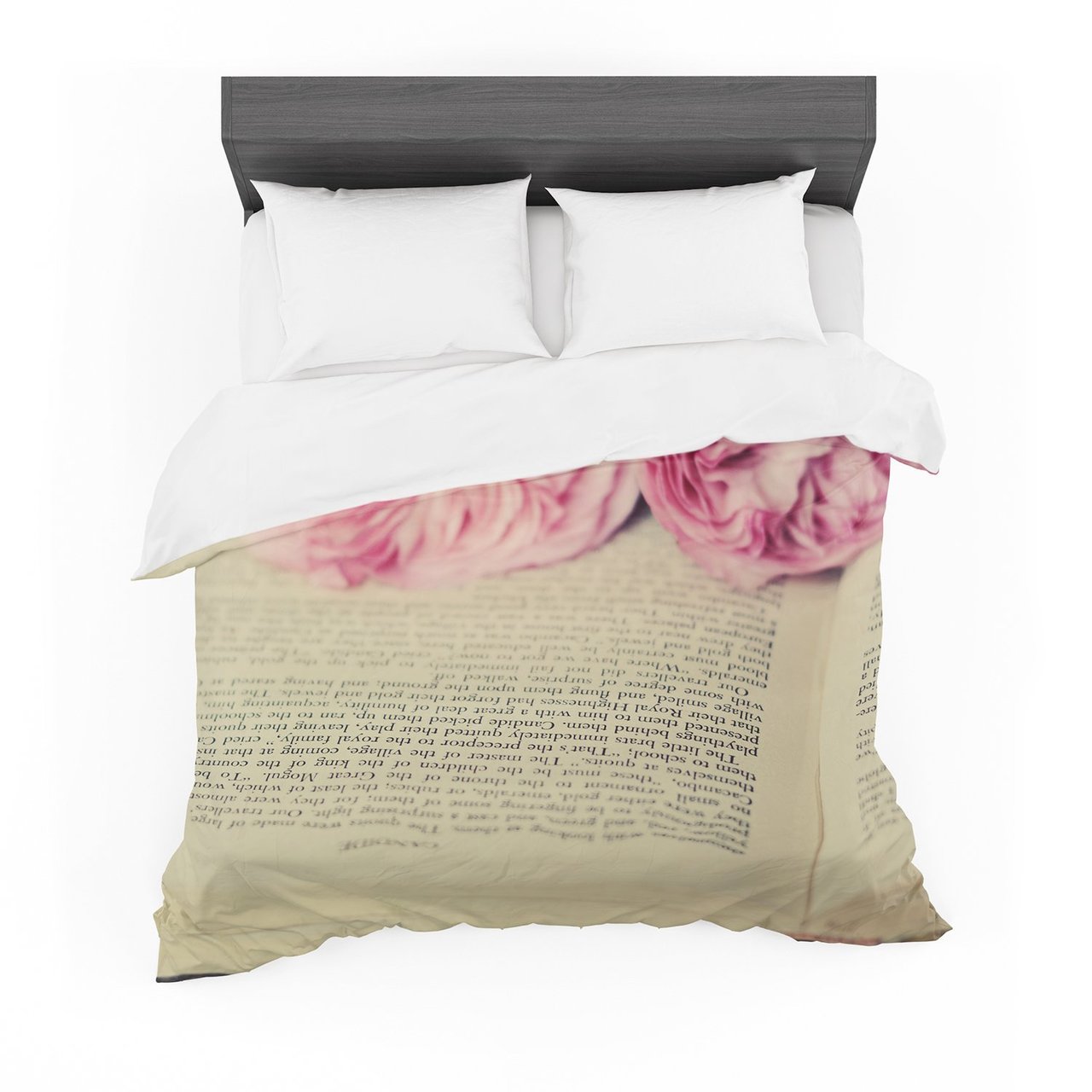 Cristina Mitchell ‘A Good Read’ Pink Tan Featherweight3D Customized Duvet Cover Bedding Sets