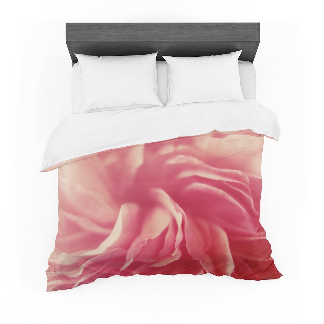 Cristina Mitchell ‘Pink Petals’ Floral Rose Featherweight3D Customized Duvet Cover Bedding Sets