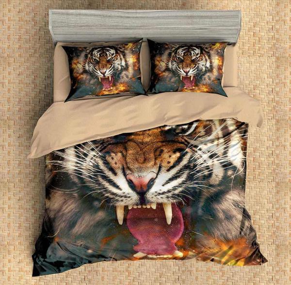 Custom Tiger 3D 3D Customized Duvet Cover Bedding Sets