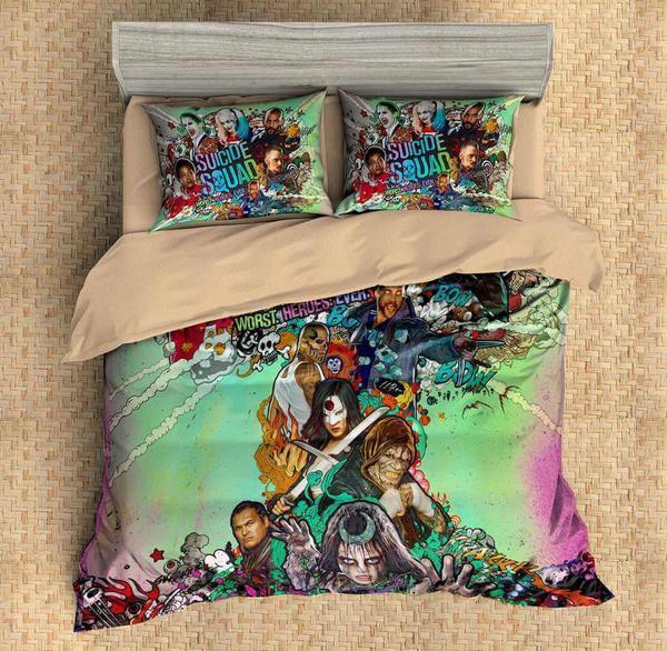 CUSTOMIZE UICIDE QUAD 3D Customized Duvet Cover Bedding Sets