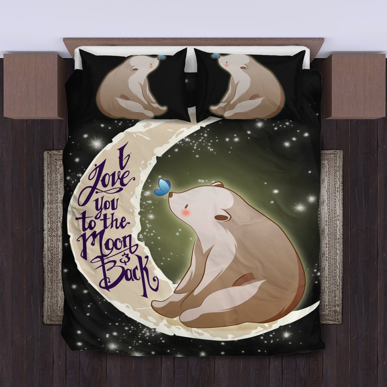 Cute Polar Bear Bedding Set