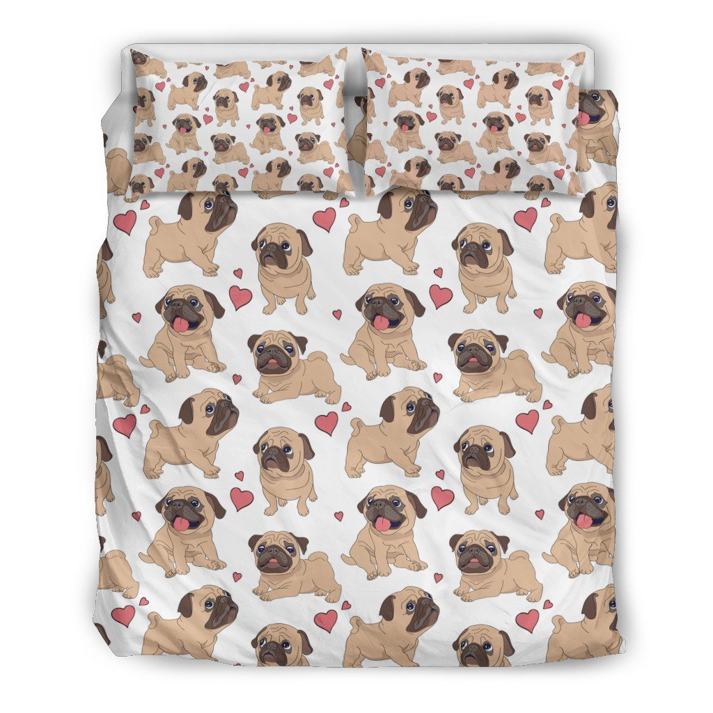 CUTE PUG 3D Customized Duvet Cover Bedding Sets