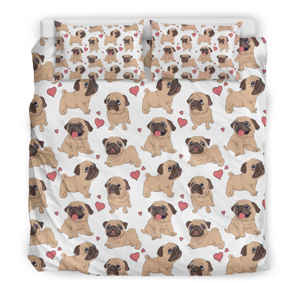 CUTE PUG BEDDING SET 1