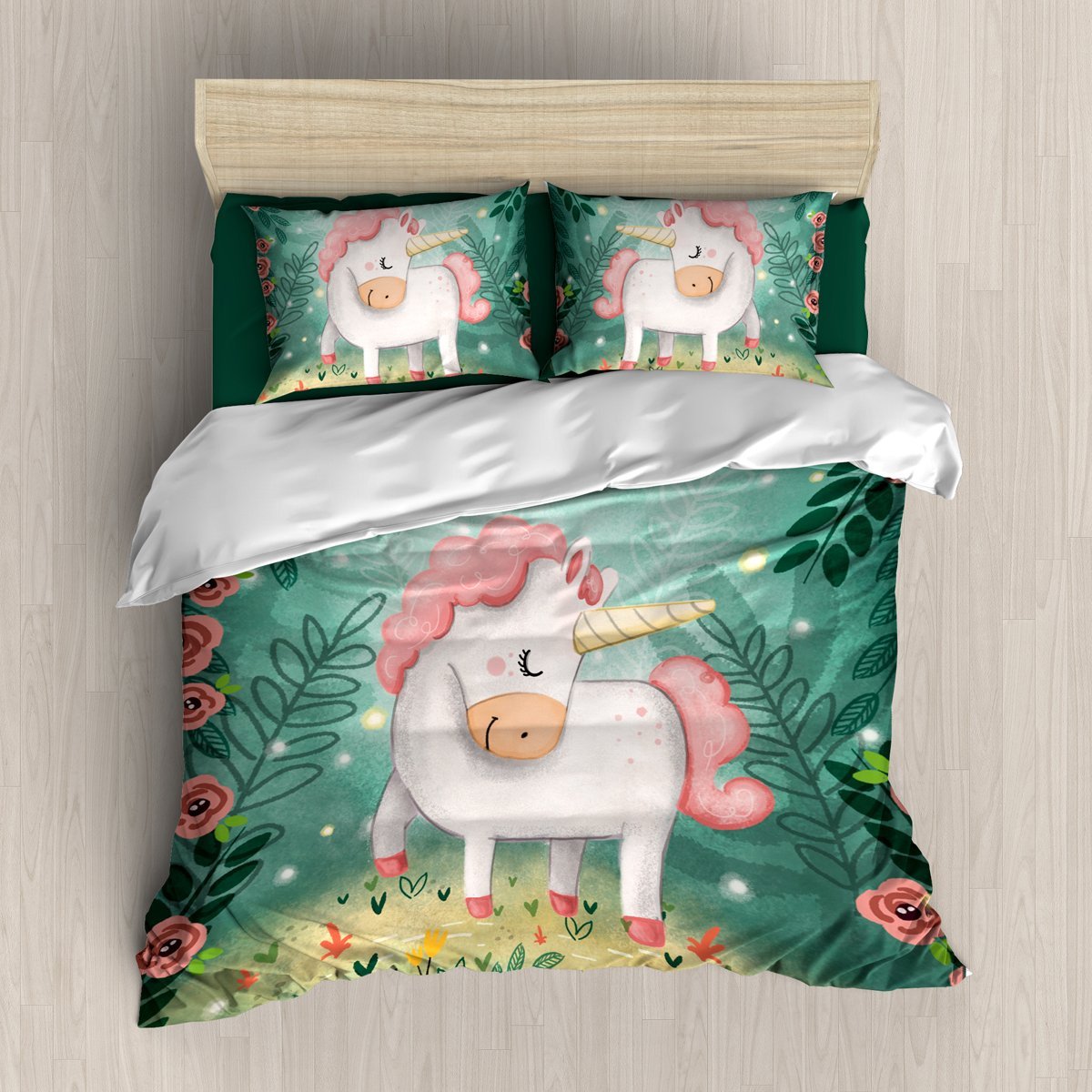 Cute Unicorn 3D Customized Duvet Cover Bedding Sets