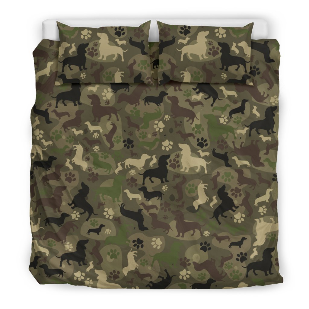 Dachshund Camo for Lovers of Dachshunds3D Customized Duvet Cover Bedding Sets