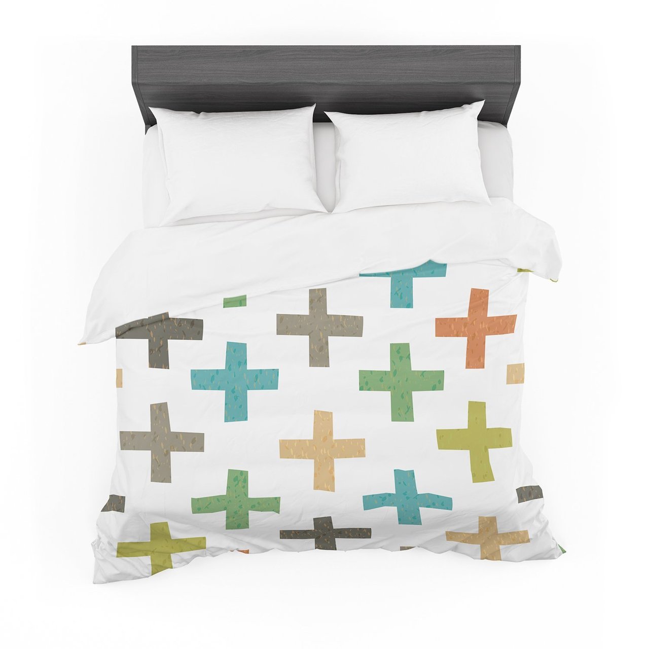 Daisy Beatrice ‘Hipster Crosses’ Multicolor Featherweight3D Customized Duvet Cover Bedding Sets