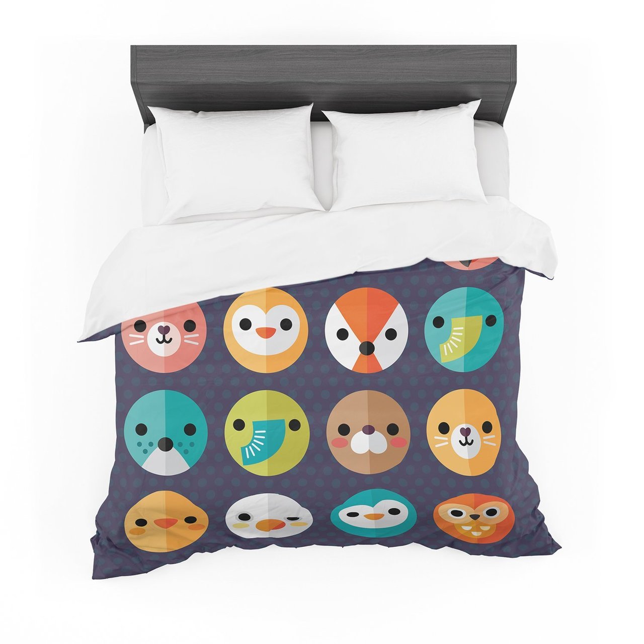 Daisy Beatrice ‘Smiley Faces’ Animals Featherweight3D Customized Duvet Cover Bedding Sets