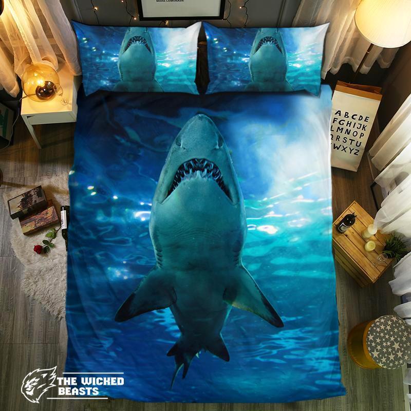 Dangeroushark Blueea3D Customized Duvet Cover Bedding Sets