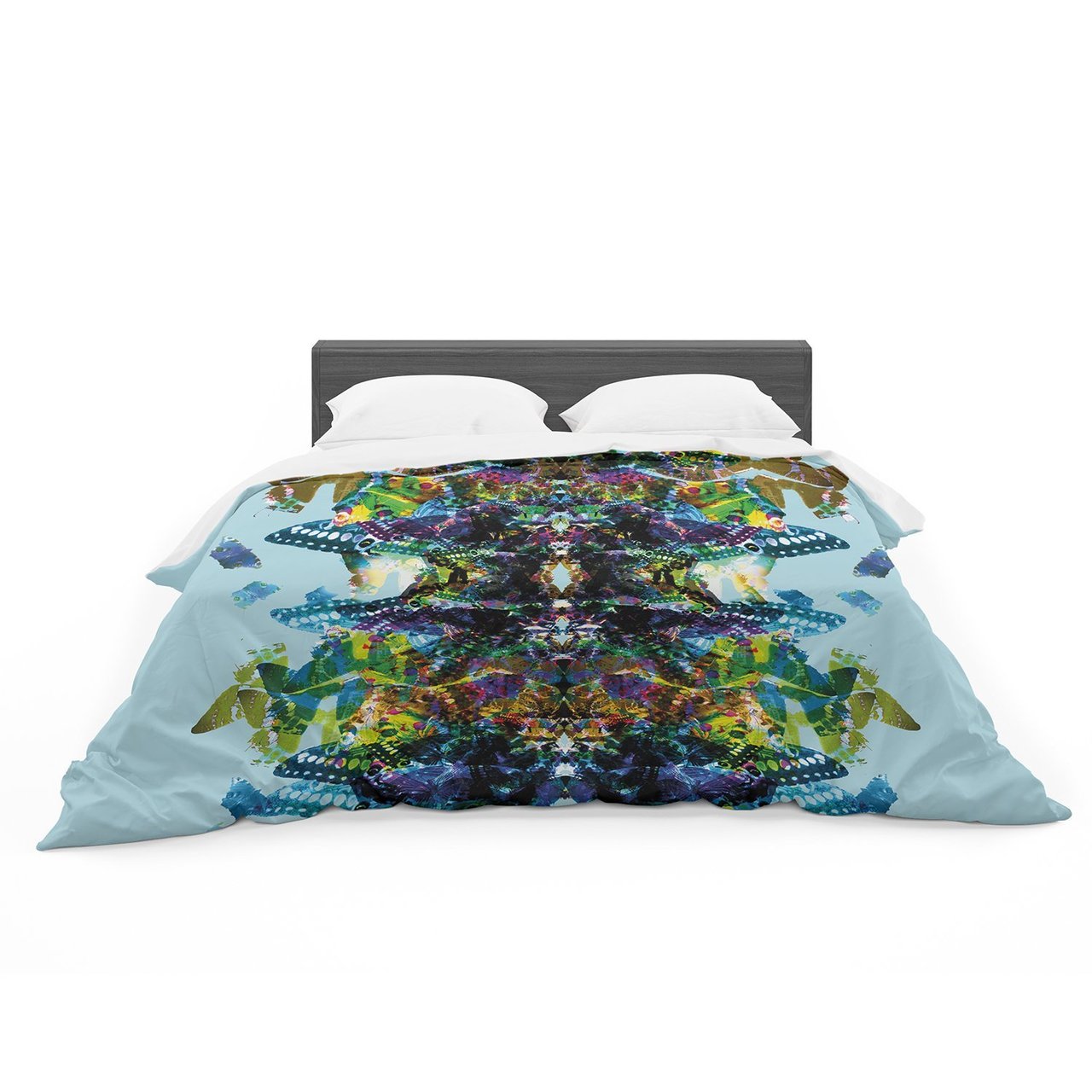 Danii Pollehn ‘Butterfly’ Blue Rainbow Featherweight3D Customized Duvet Cover Bedding Sets