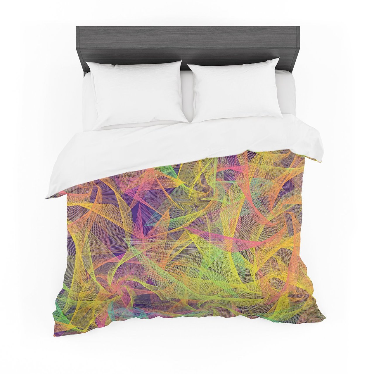 Danny Ivan ‘Blend Everywhere’ Yellow Abstract Featherweight3D Customized Duvet Cover Bedding Sets