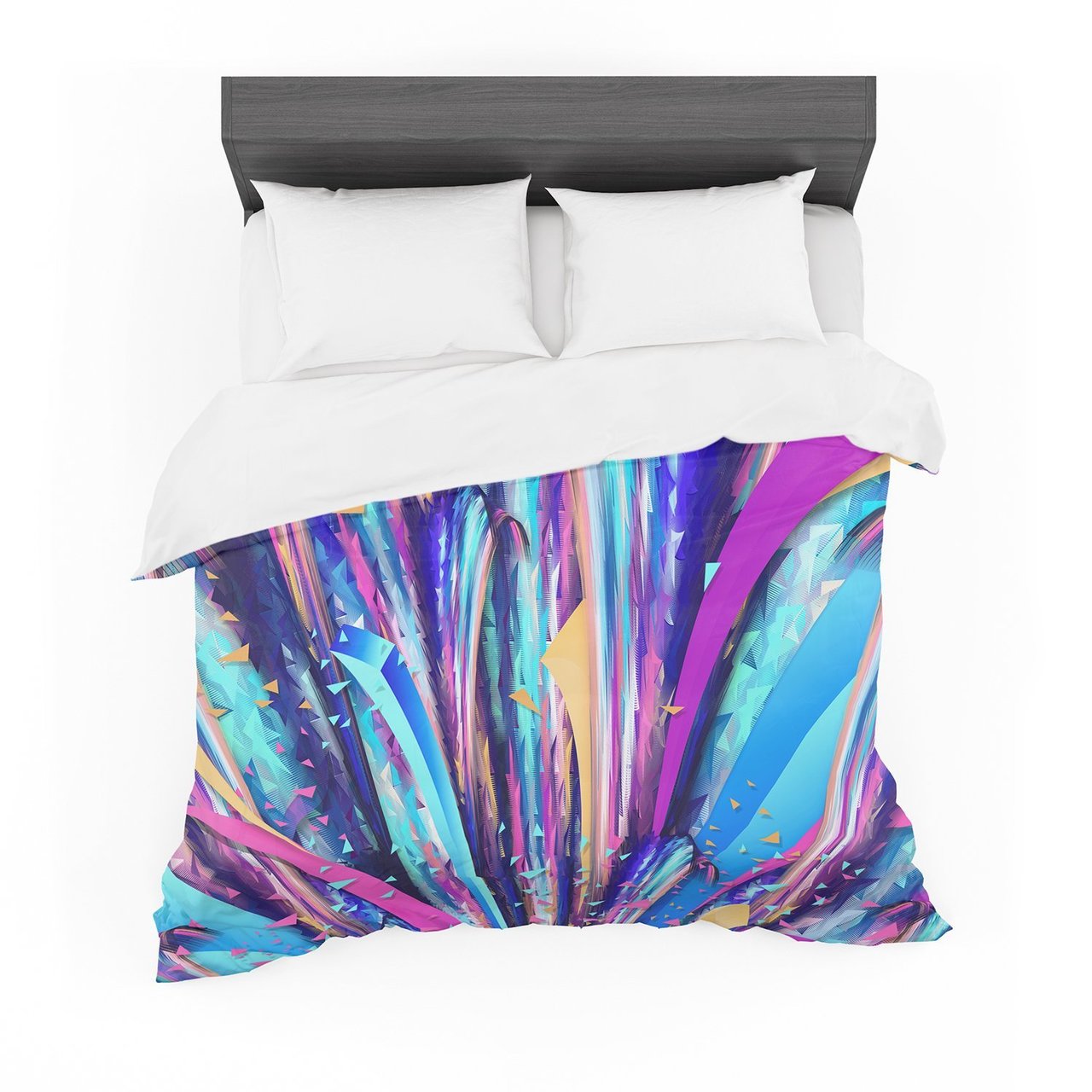Danny Ivan ‘Enjoy Life’ Purple Blue Featherweight3D Customized Duvet Cover Bedding Sets