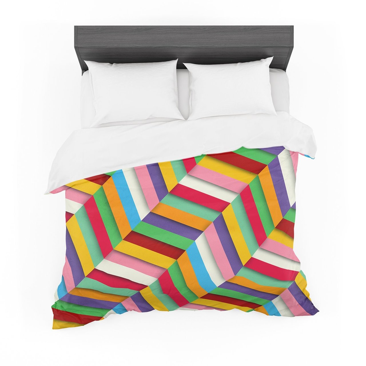 Danny Ivan ‘Excuse Me’ Multicolor Abstract Featherweight3D Customized Duvet Cover Bedding Sets