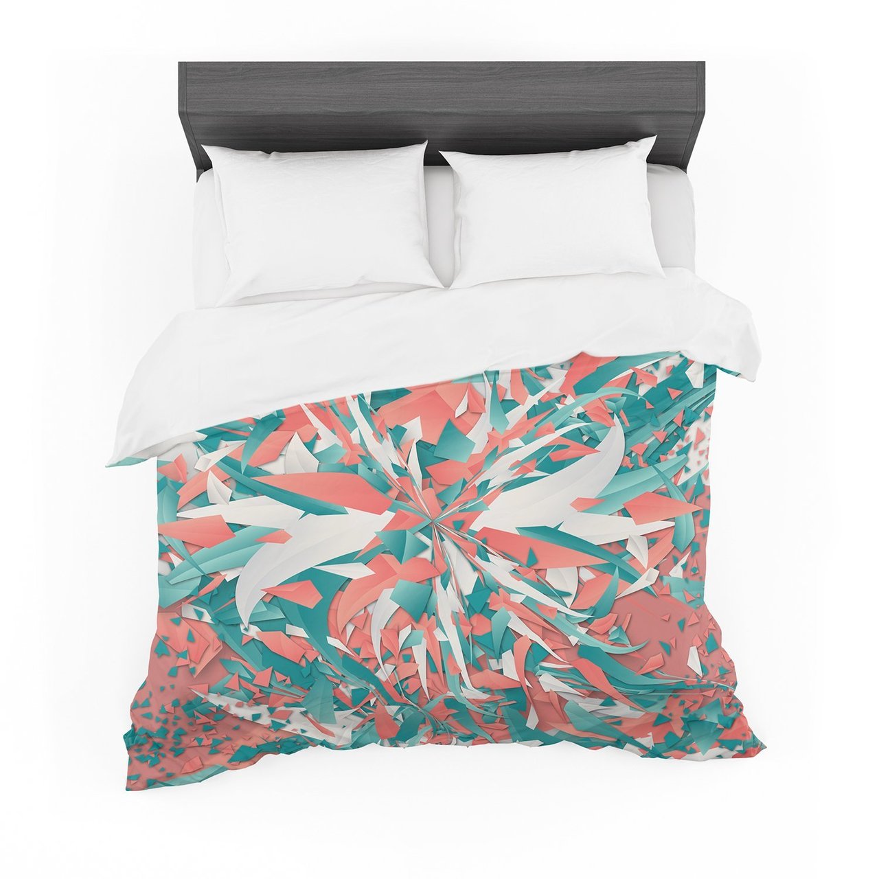 Danny Ivan ‘Like Explosion’ Pink Teal Featherweight3D Customized Duvet Cover Bedding Sets
