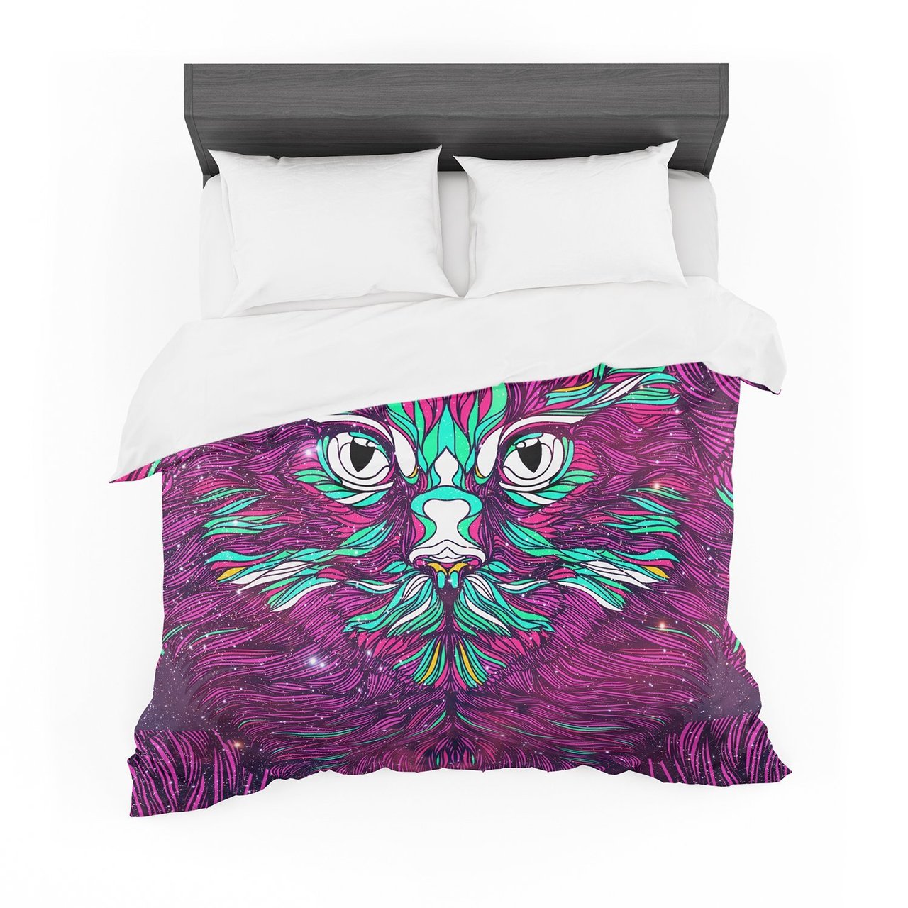 Danny Ivan ‘Space Cat’ Cotton3D Customized Duvet Cover Bedding Sets