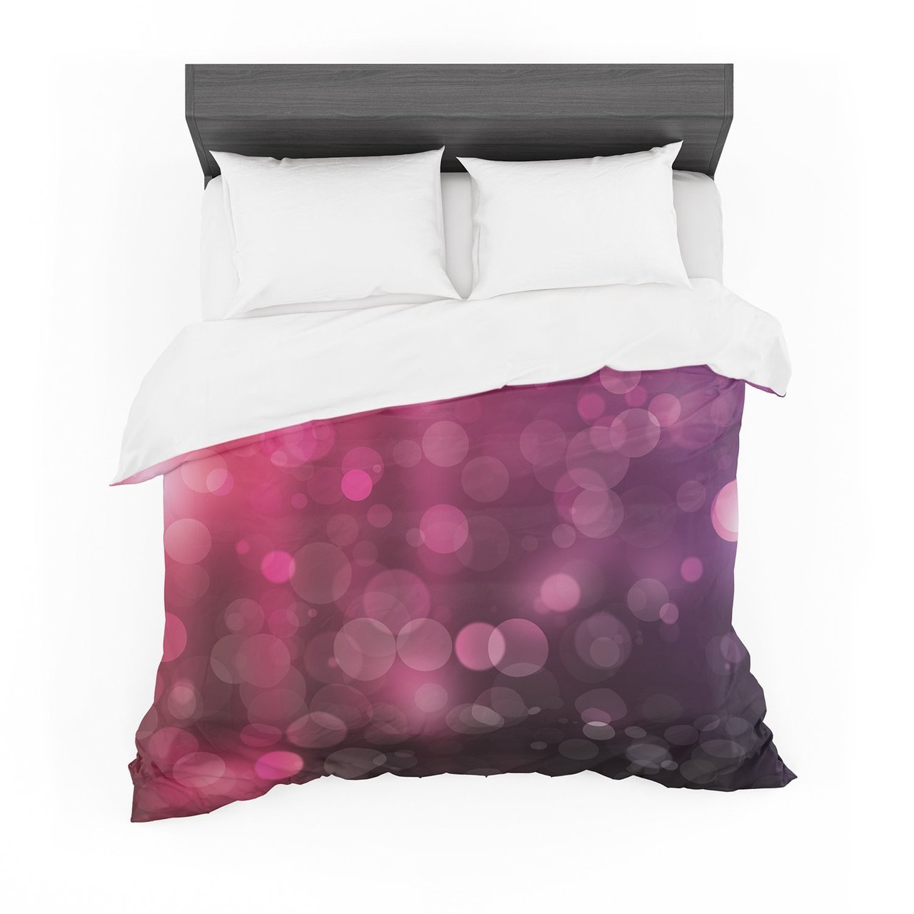 Dark Horse Purple Bokeh Cotton3D Customized Duvet Cover Bedding Sets