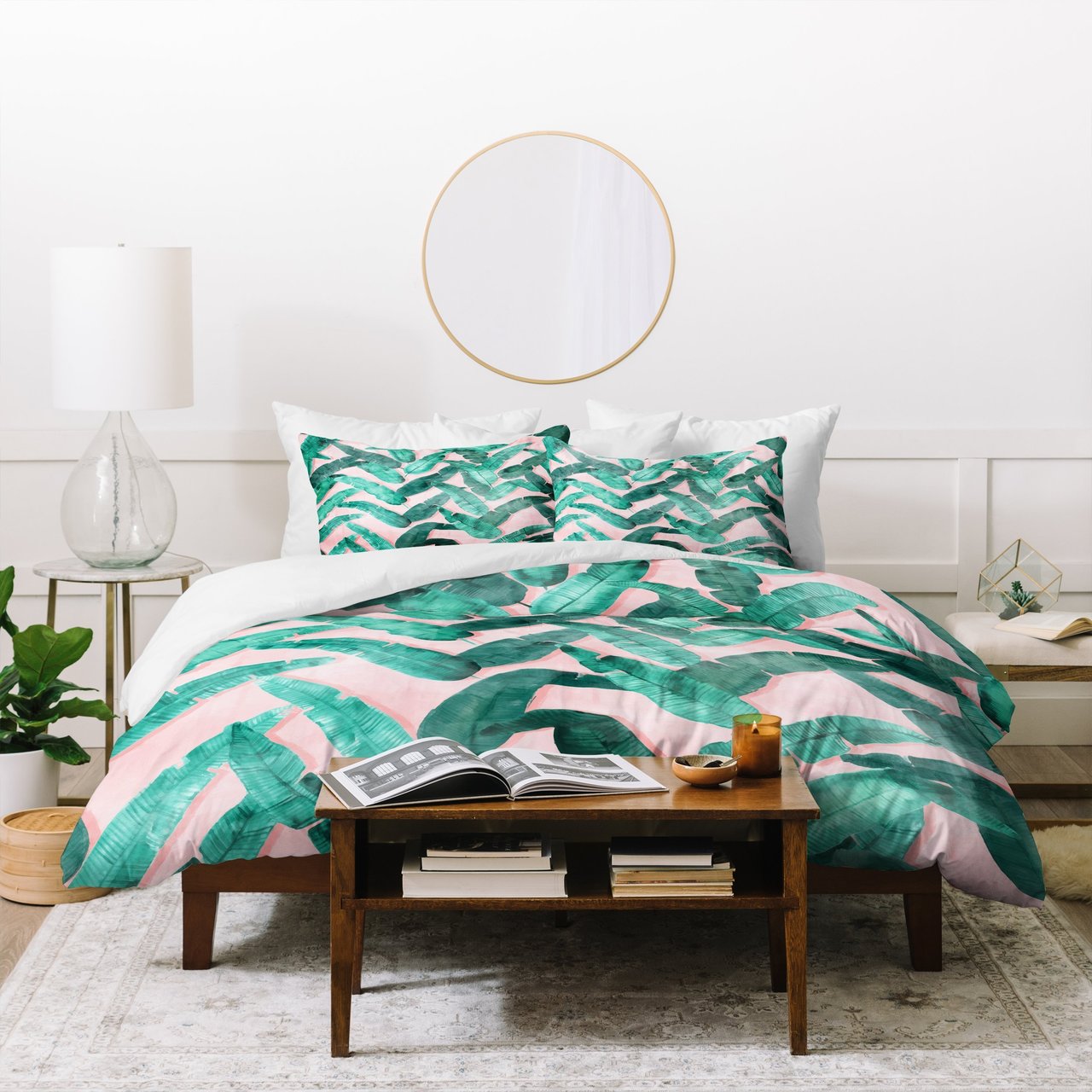 Dash and Ash Banana Leaf Duvet Cover