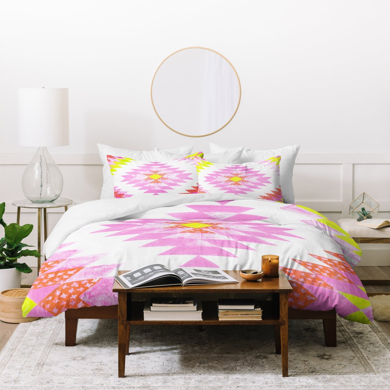 Dash and Ash Chelsea and Coral Duvet Cover