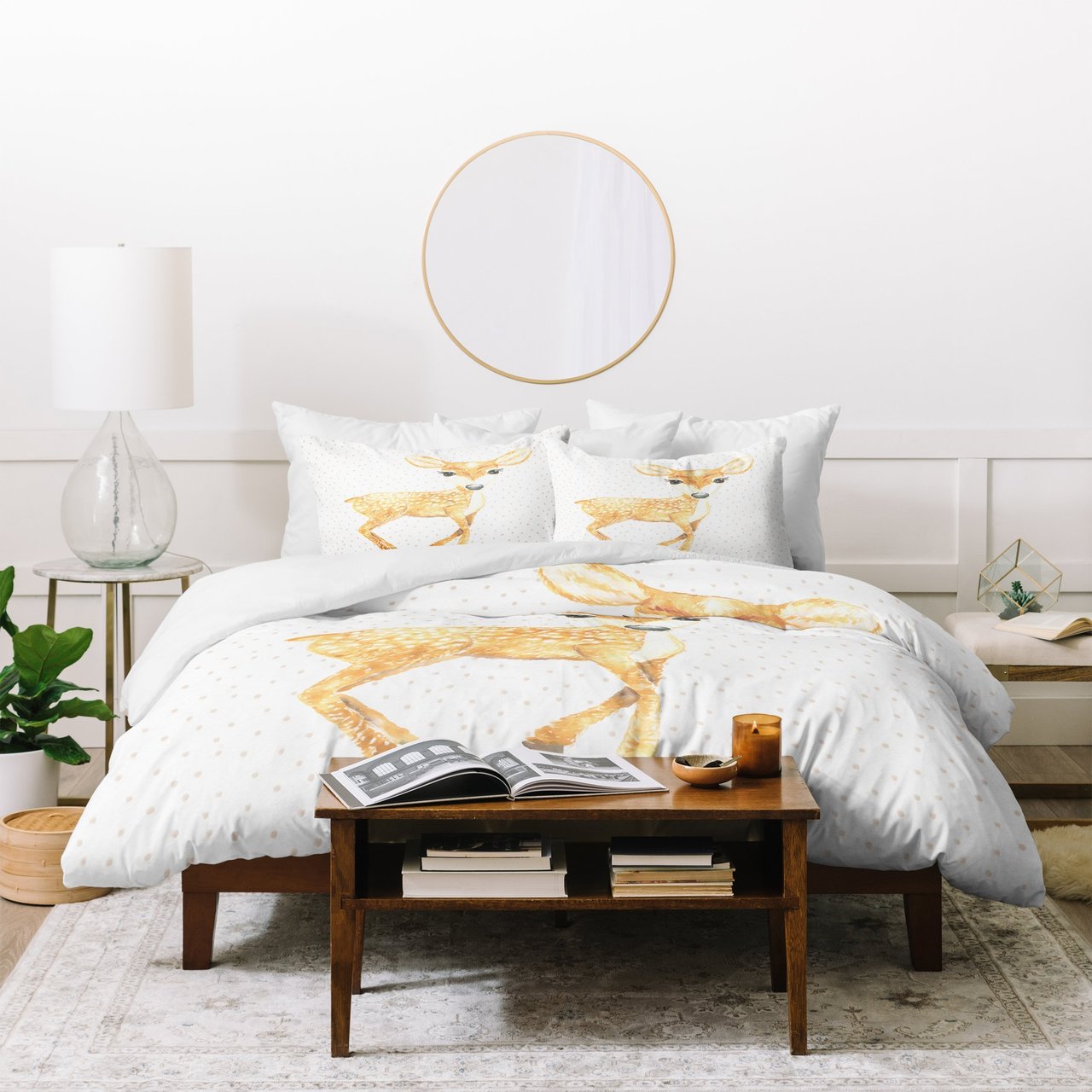 Dash and Ash Fellow Fawn Duvet Cover