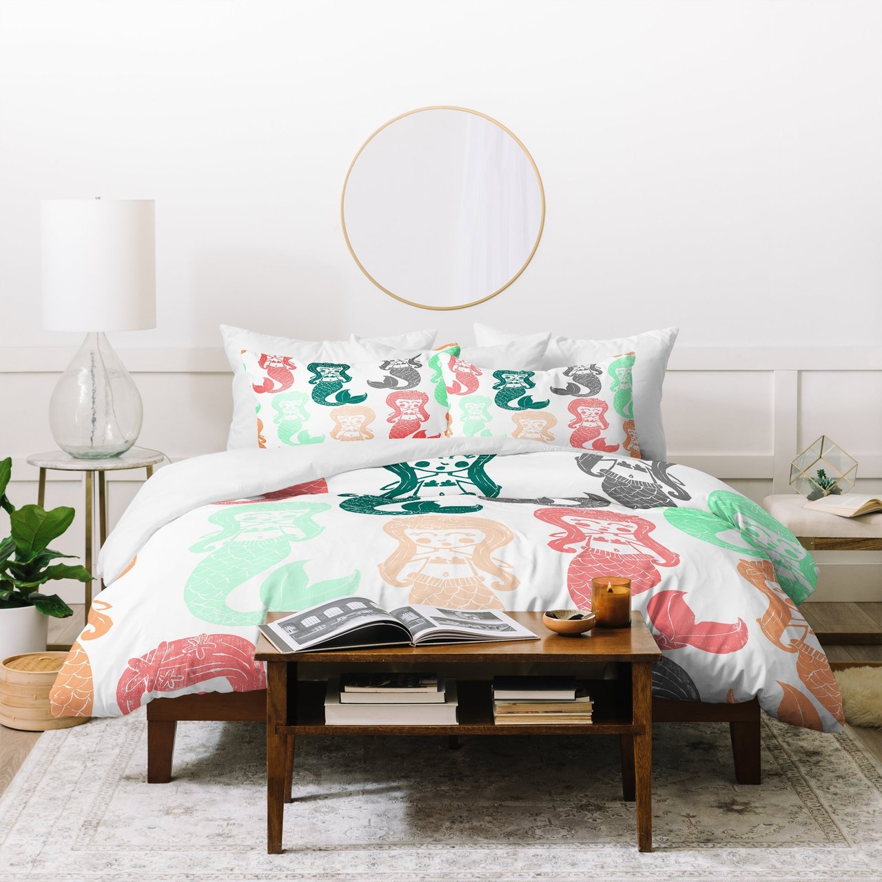 Dash and Ash Lets be Mermaids Duvet Cover